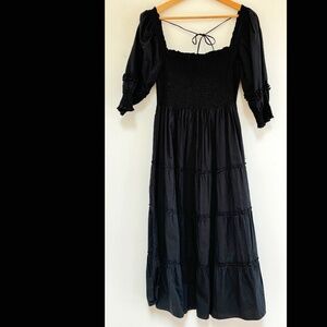 NWT Hill House Home Nesli Nap Dress - Black Dot Sz M